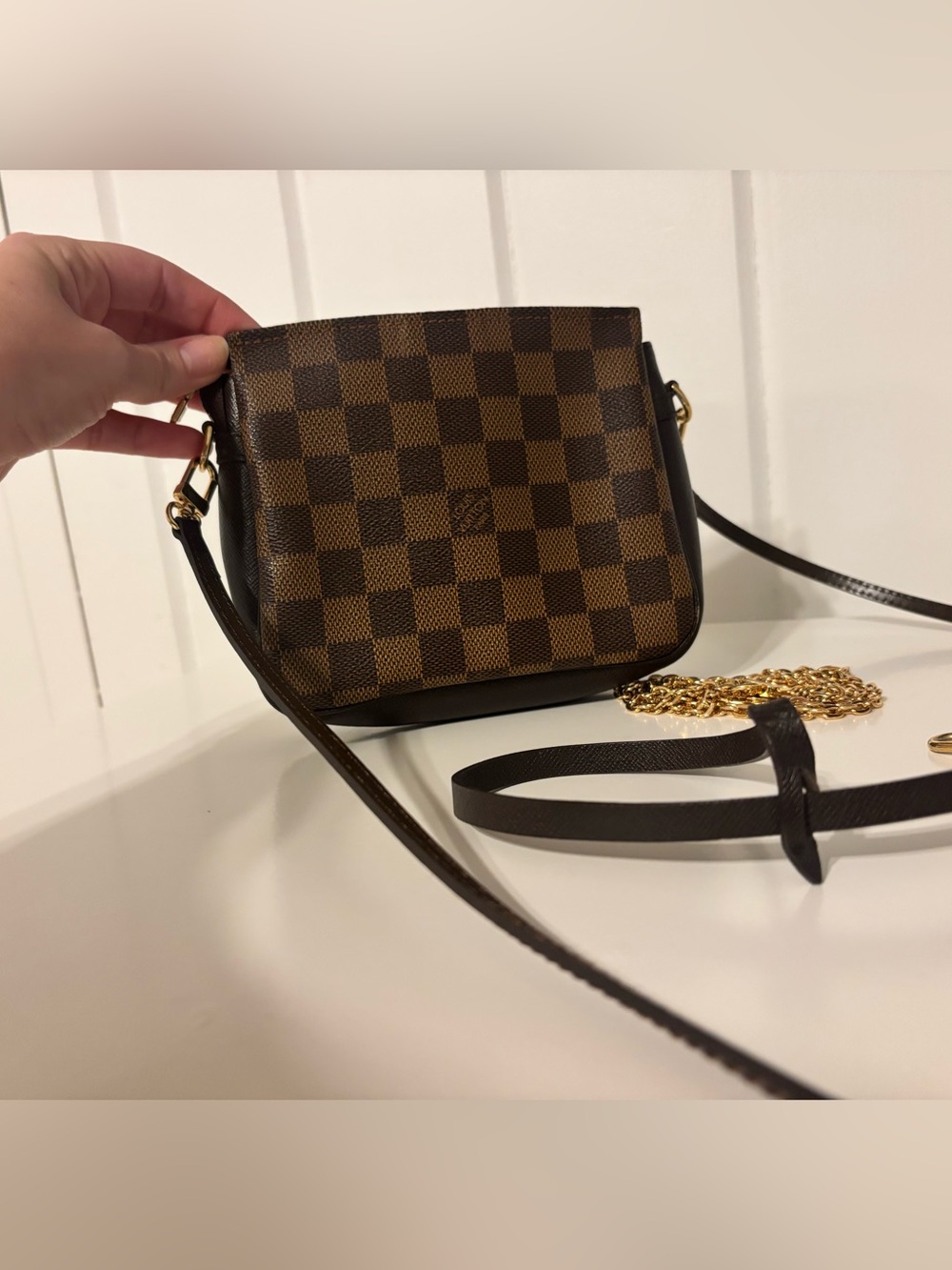 Louis Vuitton damier ebene Check Crossbody Bag/pouch